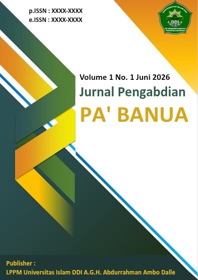 					View Vol. 1 No. 1 (2026): Jurnal Pengabdian Pa'banua
				