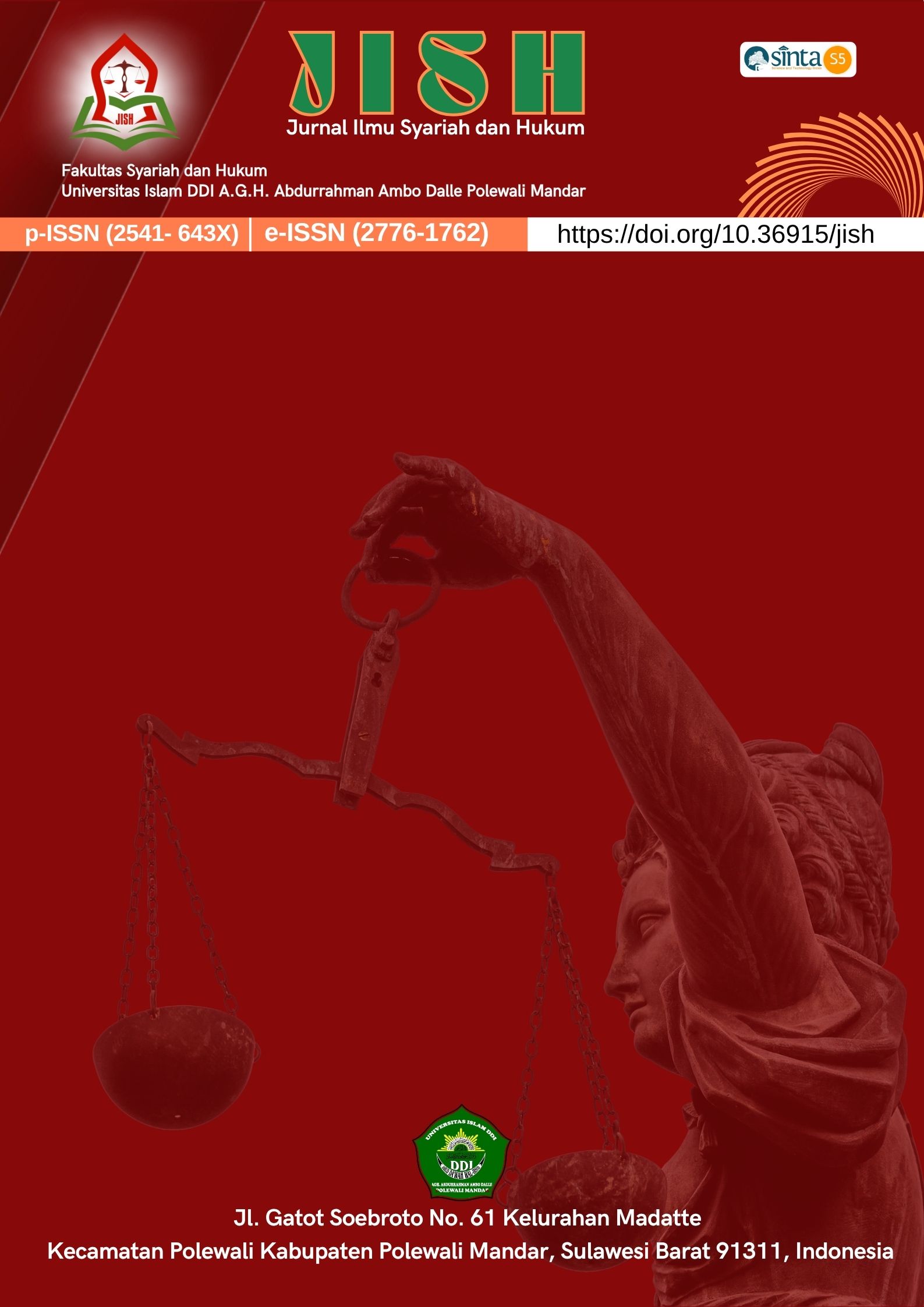					View Vol. 6 No. 2 (2026): JISH (Jurnal Ilmu Syariah dan Hukum)
				